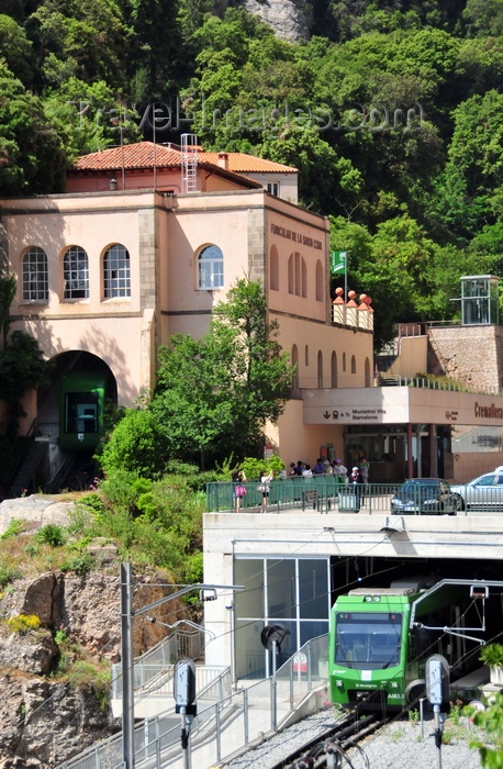 catalon38: Montserrat, Catalonia: funicular and rack-and-pinion railway station - the 'cremallera' line runs from Monistrol de Montserrat to the mountain-top monastery of Montserrat - photo by M.Torres - (c) Travel-Images.com - Stock Photography agency - Image Bank