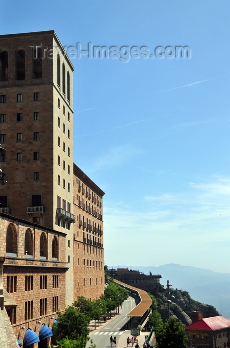 catalon44: Montserrat, Catalonia: Santa Maria de Montserrat Benedictine abbey tower- photo by M.Torres - (c) Travel-Images.com - Stock Photography agency - Image Bank