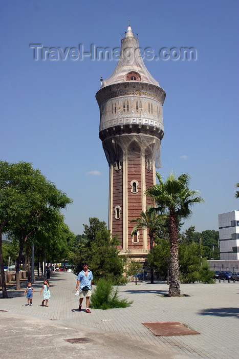 catalon59: Catalonia - Barcelona: dressed tower - watershed - Wassertürm - photo by C.Blam - (c) Travel-Images.com - Stock Photography agency - Image Bank