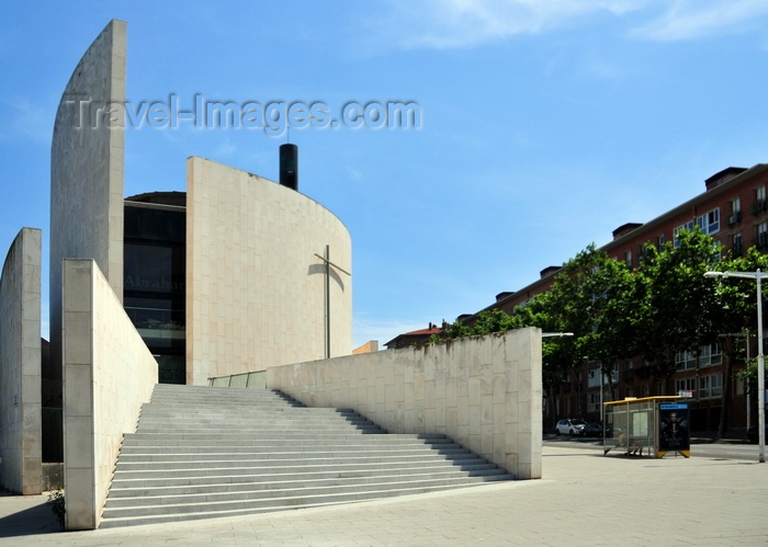 catalon79: Barcelona, Catalonia: Parish church of Saint Abraham, Patriarch - Parroquia del Patriarca San Abraham - Carrer Jaume Vicens i Vives - photo by M.Torres - (c) Travel-Images.com - Stock Photography agency - Image Bank