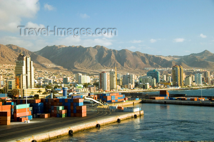 chile128: Antofagasta, Chile: port and skyline | puerto y panorama Urbano - photo by D.Smith - (c) Travel-Images.com - Stock Photography agency - Image Bank