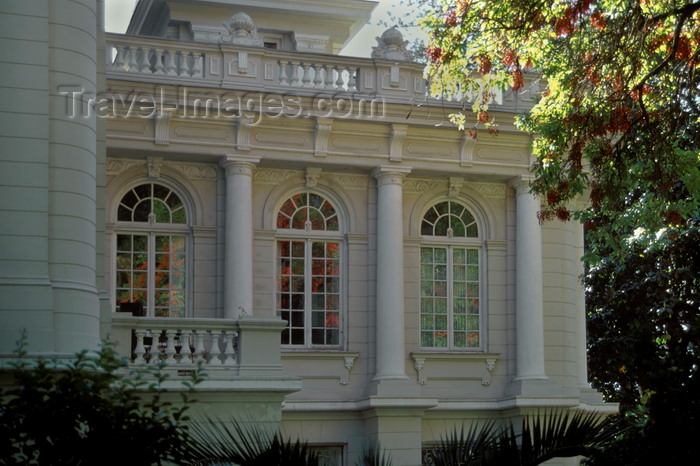 chile180: Viña Del Mar, Valparaíso region, Chile: windows of Palacio Rioja built by Francisco Rioja in 1906 - now a music conservatory - photo by C.Lovell - (c) Travel-Images.com - Stock Photography agency - Image Bank