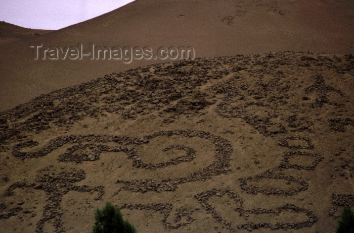 chile34: Chile - Arica: Geoglyphs of Chiza - Atacama desert - Panamericana road - spiral - photo by W.Schipper - (c) Travel-Images.com - Stock Photography agency - Image Bank