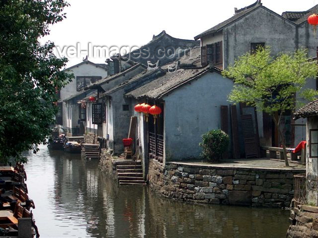 china48: China - Shanghai: Zhouzhuang water village - quiet canal - photo by F.Hoskin - (c) Travel-Images.com - Stock Photography agency - Image Bank