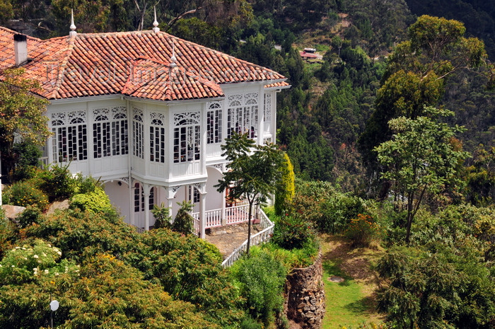 colombia107: Bogotá, Colombia: Monserrate Hill - Casa Santa Clara Restaurant and forest - Cerro de Monserrate - Santa Fe - photo by M.Torres - (c) Travel-Images.com - Stock Photography agency - Image Bank