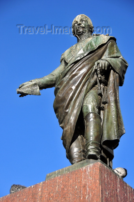 colombia115: Bogotá, Colombia: statue of Francisco de Paula Santander, President of the Republic of the New Granada - Parque Santander - Veracruz - Santa Fe - photo by M.Torres - (c) Travel-Images.com - Stock Photography agency - Image Bank