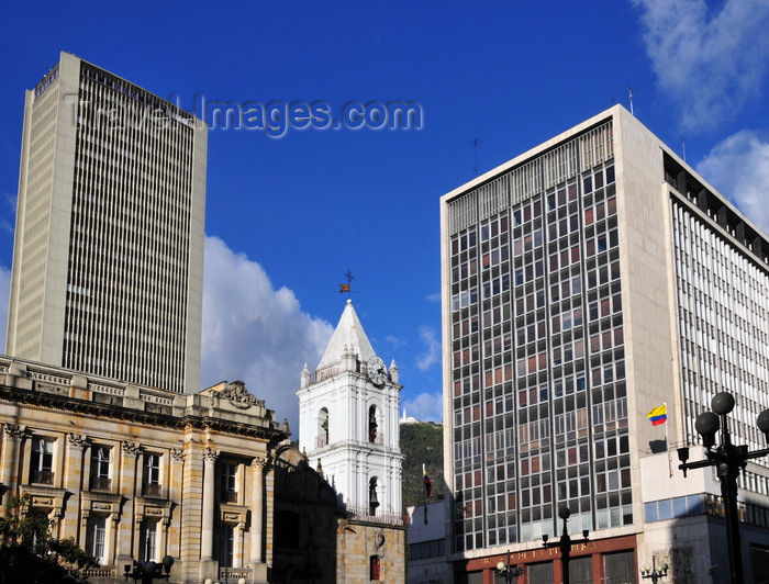 colombia123: Bogotá, Colombia: architecture cocktail - modernist, colonial and neo-classical - Bank of the Republic, Avianca building and San Francisco palace and church - Av. Jiménez - Cra.7 - Veracruz - Santa Fe - photo by M.Torres - (c) Travel-Images.com - Stock Photography agency - Image Bank