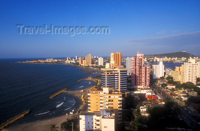 colombia13: Colombia - Cartagena, Bolívar Department: Bocagrande - new city looking towards the old - Caribbean sea - photo by D.Forman - (c) Travel-Images.com - Stock Photography agency - Image Bank