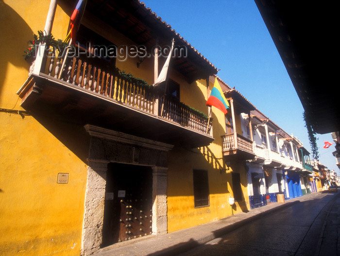 colombia16: Colombia - Cartagena: street in the old city - photo by D.Forman - (c) Travel-Images.com - Stock Photography agency - Image Bank
