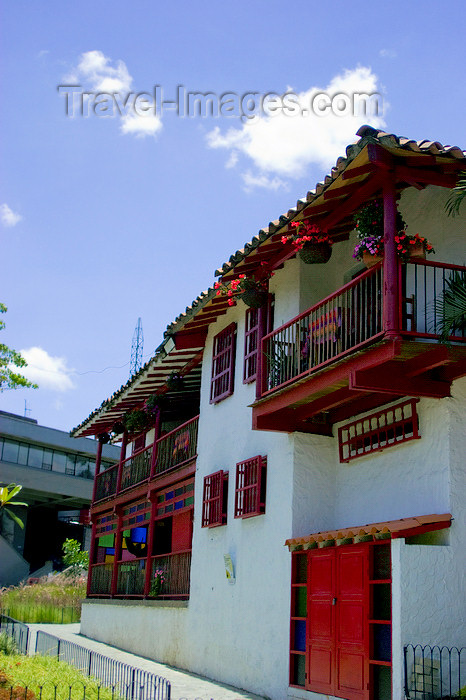 colombia21: Medellín, Colombia: colonial façades at Pueblito Paisa - photo by E.Estrada - (c) Travel-Images.com - Stock Photography agency - Image Bank