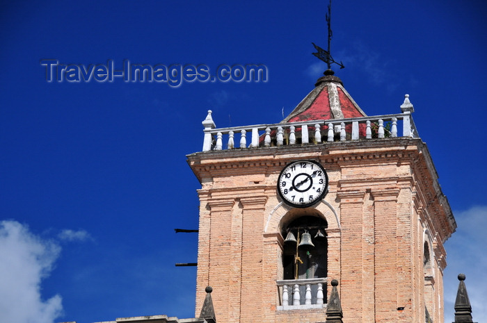 colombia45: Bogotá, Colombia: church of Saint Ignatius - bell tower of Iglesia de San Ignacio seen from Camilo Torres square - by Italian Jesuit architect Juan Bautista Coluccini - Centro Administrativo - La Candelaria - photo by M.Torres - (c) Travel-Images.com - Stock Photography agency - Image Bank