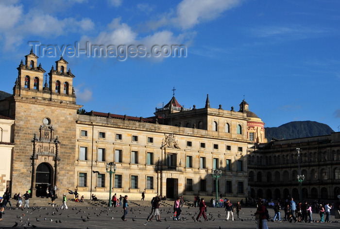 colombia73: Bogotá, Colombia: Plaza Bolivar, the Plaza Mayor of colonial times - Capilla de Sagrario, Archbishop's palace and San Bartolomé College - La Candelaria - photo by M.Torres - (c) Travel-Images.com - Stock Photography agency - Image Bank