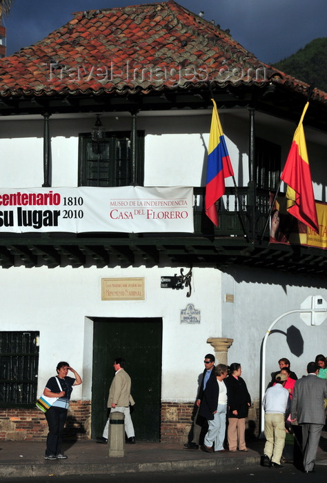 colombia77: Bogotá, Colombia: Plaza Bolivar, Calle 11 - Museum of the Independence - 16th century Spanish colonial architecture - Casa del Florero de Llorente, famous for the riot know as 'la Reyerta', 'the Brawl' of 1810 - Casa del 20 de Julio - Museo de la Independencia - La Candelaria - photo by M.Torres - (c) Travel-Images.com - Stock Photography agency - Image Bank