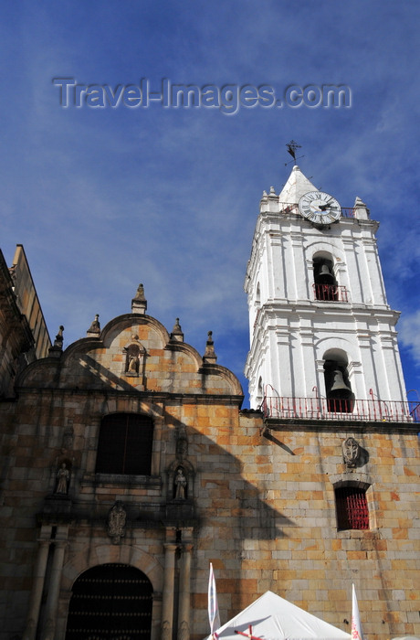 colombia93: Bogotá, Colombia: Iglesia de San Francisco, the oldest church in Bogotá - ashlar façade - corner Avenida Jiménez de Quesada, Carrera Séptima - Veracruz  - Santa Fe - photo by M.Torres - (c) Travel-Images.com - Stock Photography agency - Image Bank