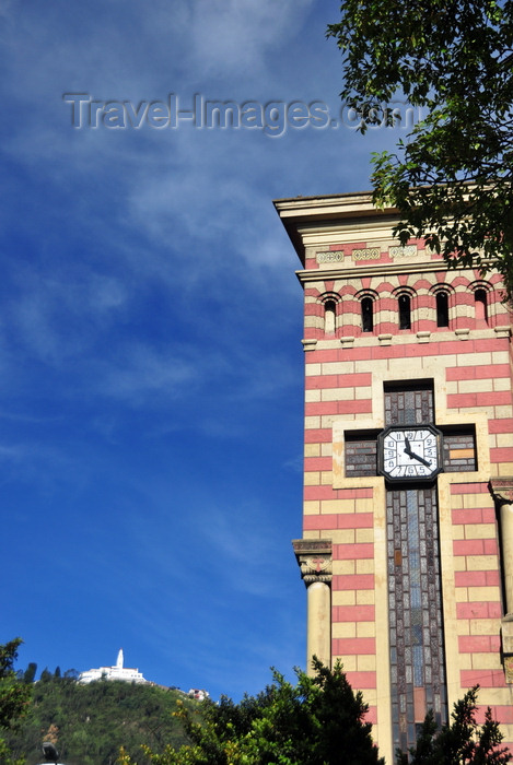 colombia94: Bogotá, Colombia: clock tower of the Iglesia de Las Nieves - Carrera séptima - barrio Las Nieves - Santa Fe - photo by M.Torres - (c) Travel-Images.com - Stock Photography agency - Image Bank