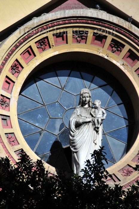 colombia95: Bogotá, Colombia: rose window of Iglesia de Las Nieves - the Virgin of the Snows - Virgen de Nuestra Señora de las Nieves - barrio Las Nieves - Santa Fe - photo by M.Torres - (c) Travel-Images.com - Stock Photography agency - Image Bank