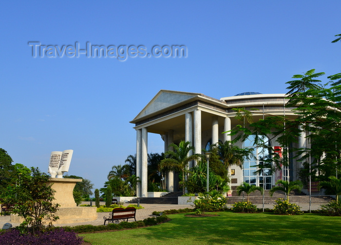 congo20: Brazzaville, Congo: Pierre Savorgnan de Brazza Memorial - French /  Italian explorer - the open book in the garden celebrates the first raising of the French flag in Congo - Avenue Amilcar Cabral, Quartier de La Plaine - photo by M.Torres - (c) Travel-Images.com - Stock Photography agency - Image Bank