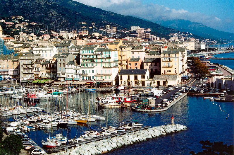 corsica176: Corsica - Bastia: vieux port seen from the citadel - Blick von Terra Nova in den alten Hafen - photo by M.Torres - (c) Travel-Images.com - Stock Photography agency - Image Bank