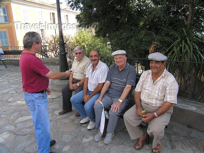 corsica177: Corsica - Bastia: local pensioners - photo by J.Kaman - (c) Travel-Images.com - Stock Photography agency - Image Bank