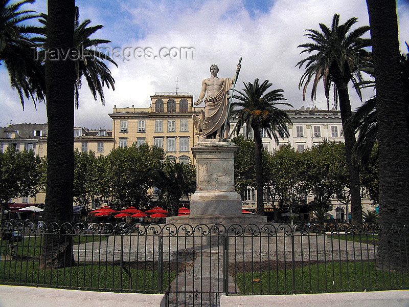 corsica184: Corsica - Bastia: Napoleon's monument at Place St Nicolas - photo by J.Kaman - (c) Travel-Images.com - Stock Photography agency - Image Bank