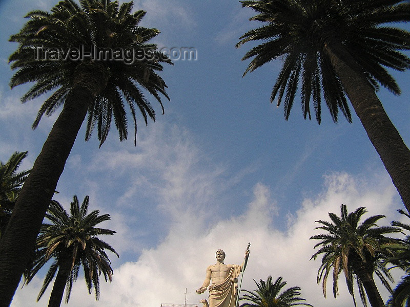 corsica185: Corsica - Bastia: Napoleon's monument at Place St Nicolas - photo by J.Kaman - (c) Travel-Images.com - Stock Photography agency - Image Bank