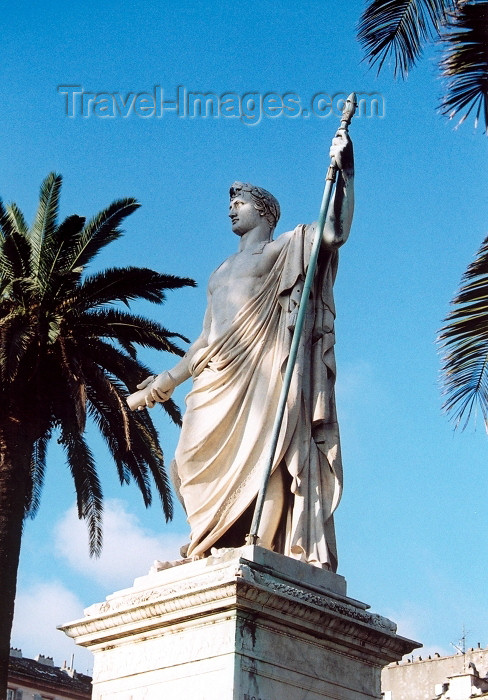 corsica186: Corsica - Bastia: Napoleon's monument at Place St Nicolas  - Napoleon Premier - photo by M.Torres - (c) Travel-Images.com - Stock Photography agency - Image Bank