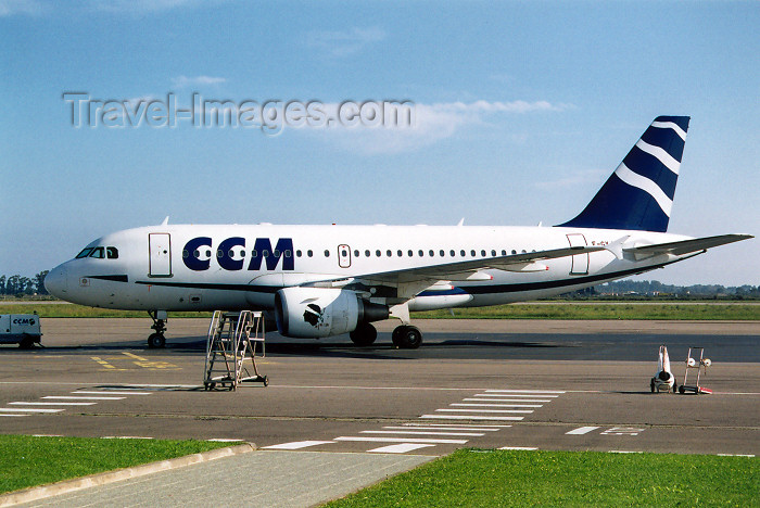 corsica259: Corsica - Corsica - Bastia: CCM Airlines Airbus A319-100 at the airport - aircraft - airliner - photo by M.Torres - (c) Travel-Images.com - Stock Photography agency - Image Bank