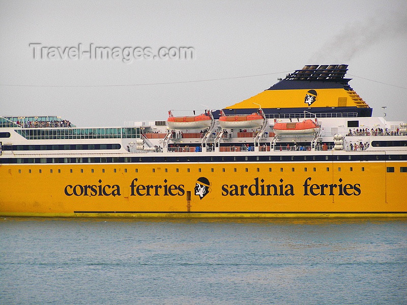 corsica27: Corsica - 20200 Bastia (Haute-Corse): Corsica Ferries - arriving - photo by J.Kaman - (c) Travel-Images.com - Stock Photography agency - Image Bank