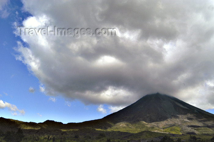 costa-rica37: Costa Rica - Arenal Volcano and cloud formation, Cano Negro National Park - Alajuela Province - photo by B.Cain - (c) Travel-Images.com - Stock Photography agency - Image Bank