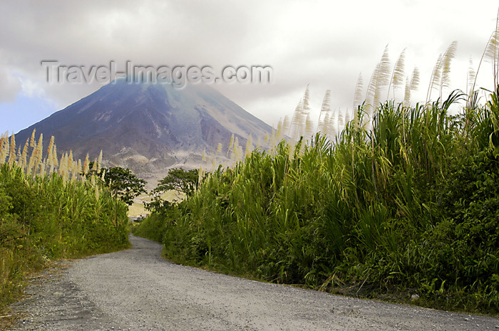 costa-rica38: Costa Rica - Arenal Volcano and road - Cerro de los Guatusos, Cano Negro National park - photo by B.Cain - (c) Travel-Images.com - Stock Photography agency - Image Bank