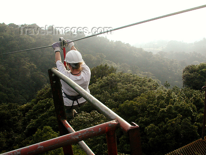 costa-rica63: Monteverde, Costa Rica: Sky trekking - rain forest canopy tour - photo by B.Cain - (c) Travel-Images.com - Stock Photography agency - Image Bank