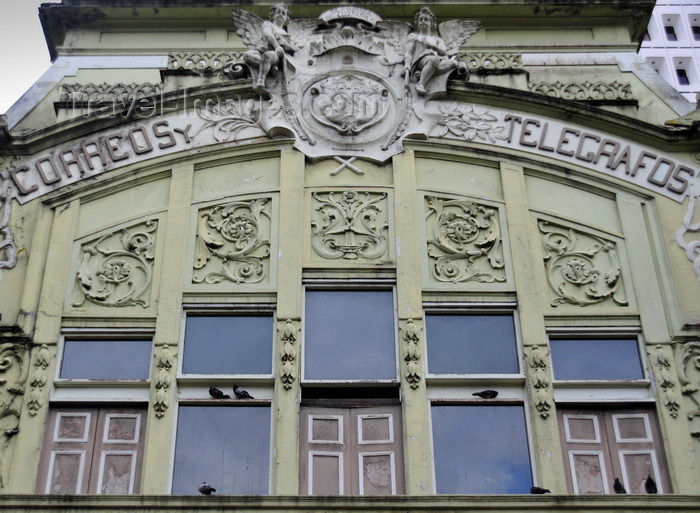 costa-rica73: San José, Costa Rica: art deco façade of the main post office - Correos y Telegrafos - calle2 - photo by M.Torres - (c) Travel-Images.com - Stock Photography agency - Image Bank