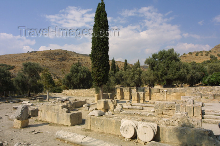 crete94: Crete, Greece - Gortys / Gortis (Heraklion prefecture): praetorium (photo by A.Stepanenko) - (c) Travel-Images.com - Stock Photography agency - Image Bank