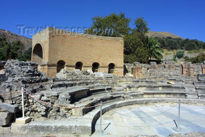 crete95: Crete, Greece - Gortys / Gortis (Heraklion prefecture): Roman amphitheatre - the Odeon, a small amphitheater where musical recitals were staged (photo by A.Stepanenko) - (c) Travel-Images.com - Stock Photography agency - Image Bank