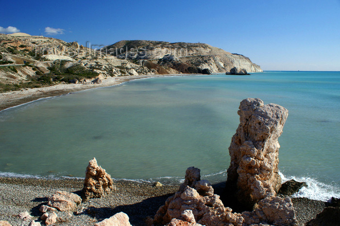 cyprus117: Petra Tou Romiou - Paphos district, Cyprus: the beach - photo by A.Ferrari - (c) Travel-Images.com - Stock Photography agency - Image Bank