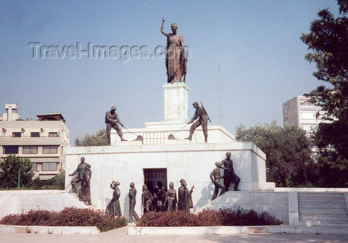 cyprus12: Cyprus - Nicosia / Lefkosa / NMK : walking free - monument on Podocataro bastion - Leoforos / Av. Nikiforou Foka st. - photo by Miguel Torres - (c) Travel-Images.com - Stock Photography agency - Image Bank