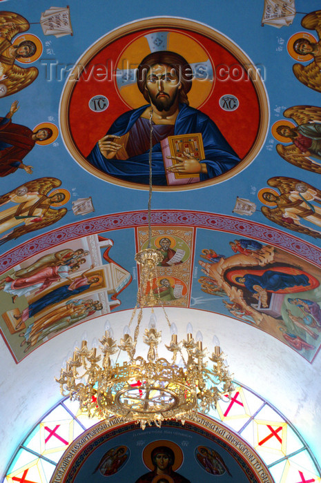 cyprus133: Pedhoulas - Troodos mountains, Nicosia district, Cyprus: modern church - Christ Pantocrator - photo by A.Ferrari - (c) Travel-Images.com - Stock Photography agency - Image Bank
