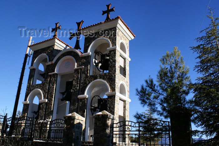 cyprus137: Kykkos Monastery - Troodos mountains, Nicosia district, Cyprus: clock towers - photo by A.Ferrari - (c) Travel-Images.com - Stock Photography agency - Image Bank