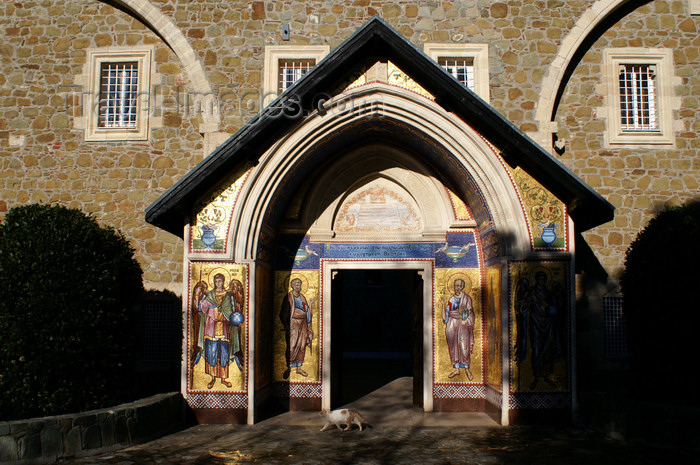 cyprus139: Kykkos Monastery - Troodos mountains, Nicosia district, Cyprus: entrance gate - photo by A.Ferrari - (c) Travel-Images.com - Stock Photography agency - Image Bank