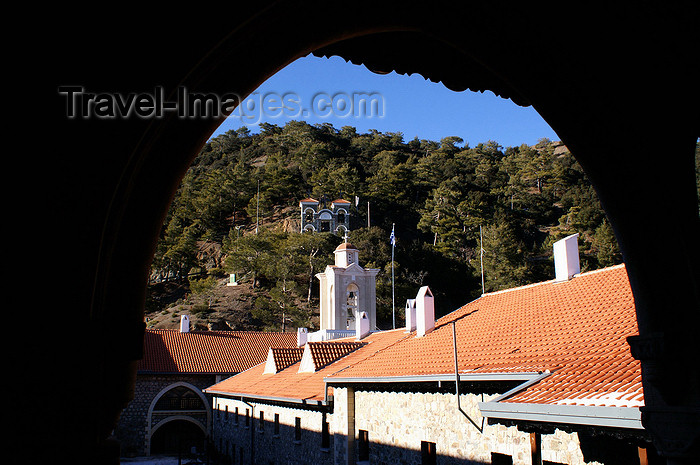 cyprus143: Kykkos Monastery - Troodos mountains, Nicosia district, Cyprus: roofs and bell tower - photo by A.Ferrari - (c) Travel-Images.com - Stock Photography agency - Image Bank