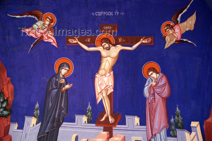 cyprus150: Kykkos Monastery - Troodos mountains, Nicosia district, Cyprus: Christ on the cross - photo by A.Ferrari - (c) Travel-Images.com - Stock Photography agency - Image Bank