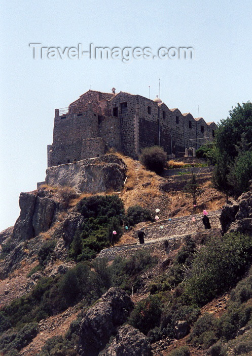 cyprus6: Cyprus - Stravouni Monastery (Mountain on the Cross) - Larnaca district: no ladies allowed! - photo by Miguel Torres - (c) Travel-Images.com - Stock Photography agency - Image Bank