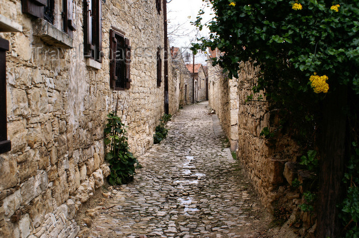 cyprus81: Lofou - Limassol district, Cyprus: long narrow street - photo by A.Ferrari - (c) Travel-Images.com - Stock Photography agency - Image Bank