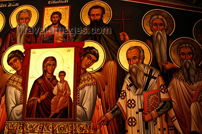 cyprus84: Platres - Limassol district, Cyprus: Troodhitissa monastery - fresco - photo by A.Ferrari - (c) Travel-Images.com - Stock Photography agency - Image Bank