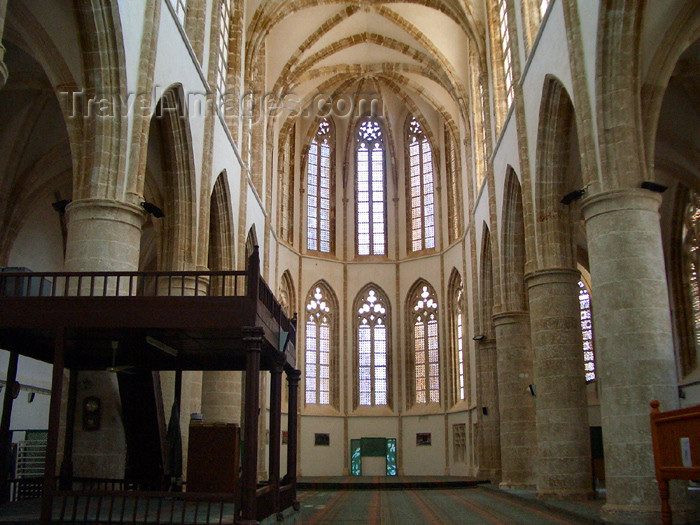 cyprusn20: Cyprus - Famagusta / Gazimagusa: Lala Mustafa Pasa Mosque - formerly St. Nicholas Cathedral - inside (photo by Rashad Khalilov) (c) Travel-Images.com - Stock Photography agency - Image Bank