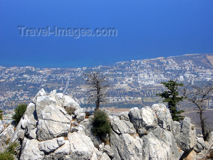 cyprusn31: Cyprus - Kyrenia / Girne: seen from St Hilarion castle (photo by Rashad Khalilov) - (c) Travel-Images.com - Stock Photography agency - Image Bank