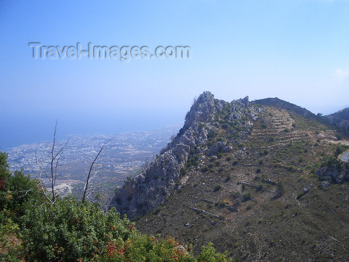 cyprusn39: North Cyprus - Kyrenia region: St Hilarion castle - looking at the Mediterranean sea (photo by Rashad Khalilov) - (c) Travel-Images.com - Stock Photography agency - Image Bank