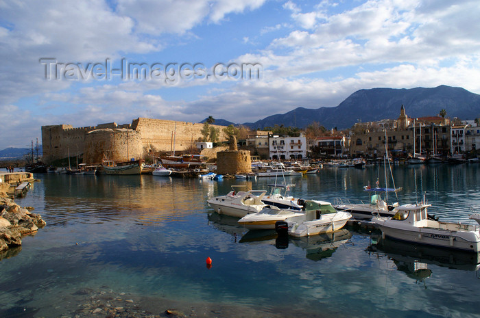 cyprusn51: Kyrenia, North Cyprus: castle, harbour and town - photo by A.Ferrari - (c) Travel-Images.com - Stock Photography agency - Image Bank