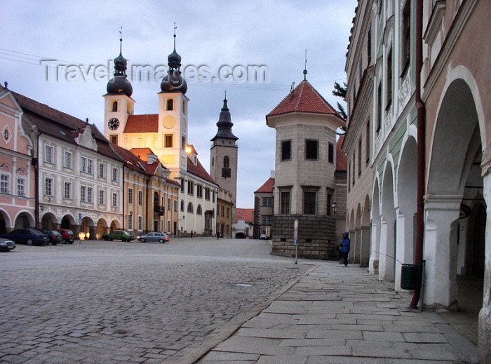 czech120: Czech Republic - Telè / Teltsch  (Southern Moravia - Jihomoravský - Jihlavský kraj: church of the Assumption - Historic Centre of Telc - photo by J.Kaman - (c) Travel-Images.com - Stock Photography agency - Image Bank