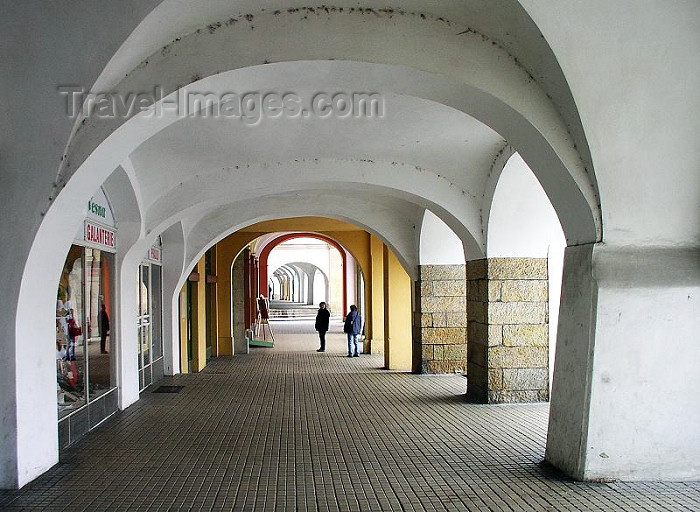 czech222: Czech Republic - Hradec Kralove: arcade - photo by J.Kaman - (c) Travel-Images.com - Stock Photography agency - Image Bank